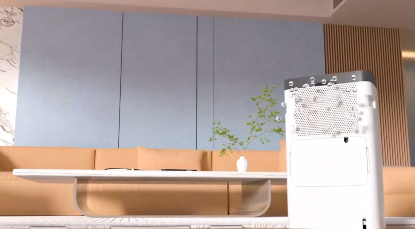 Déshumidificateur d’Air Électrique 16L/J – Avec Tuyau de Drainage 1,2m & Affichage LED – Maison, Chambre