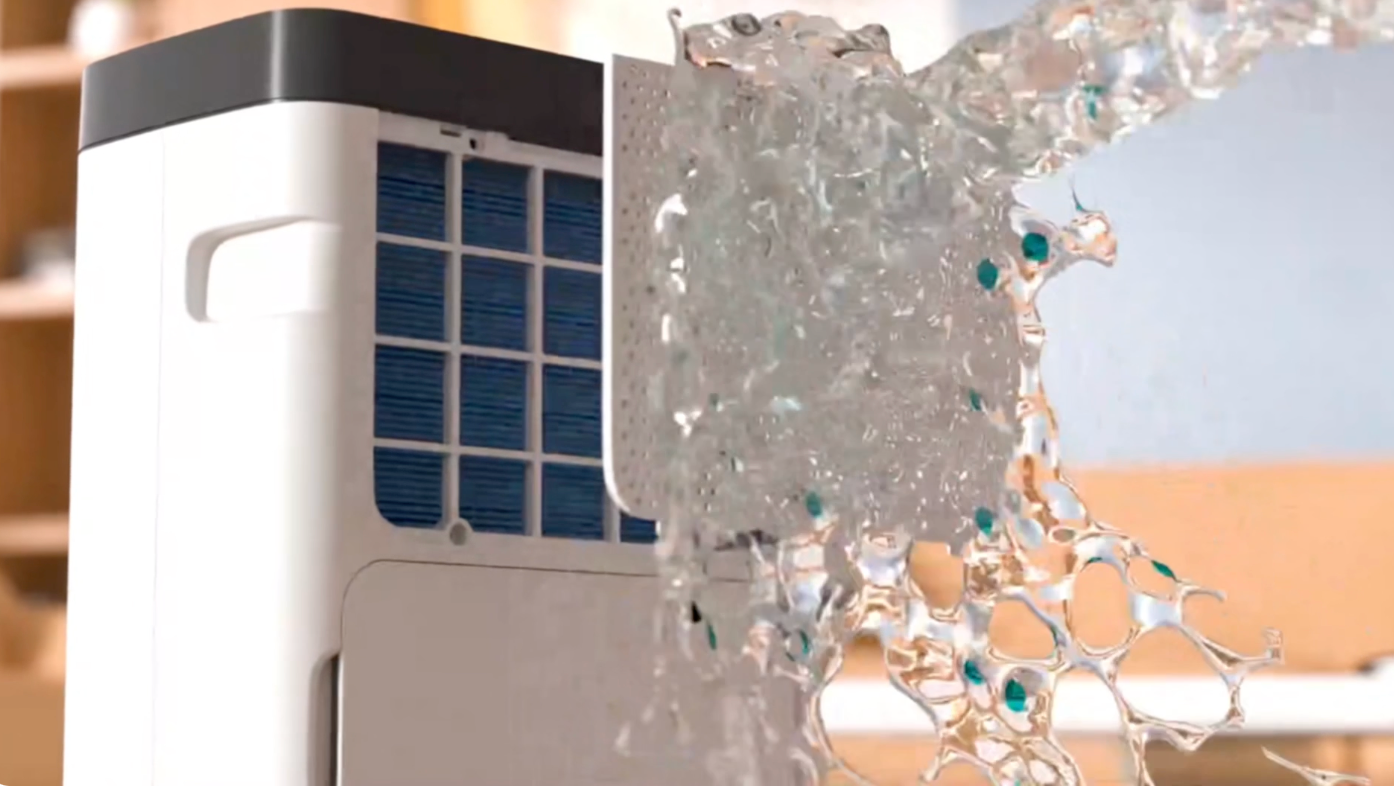 Déshumidificateur d’Air Électrique 16L/J – Avec Tuyau de Drainage 1,2m & Affichage LED – Maison, Chambre