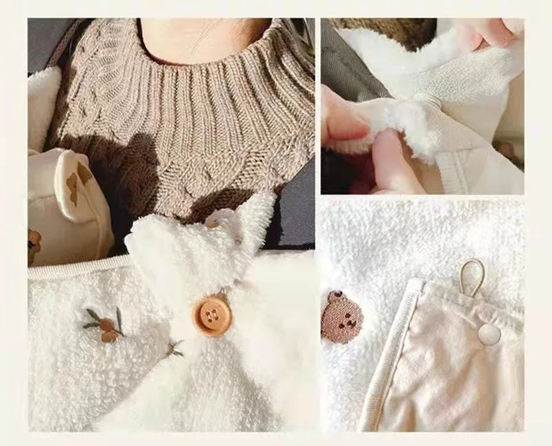 Manteau Cape Polaire Porte-Bébé