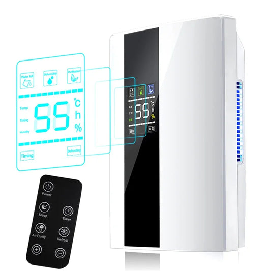 Déshumidificateur & Purificateur d'Air - Silencieux pour Maison, Chambre, Cuisine