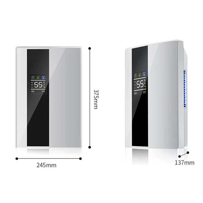 Déshumidificateur & Purificateur d'Air - Silencieux pour Maison, Chambre, Cuisine